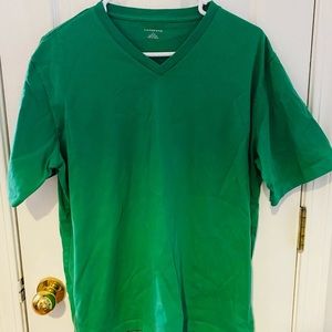 Mens Lands End large green short sleeve T-shirt